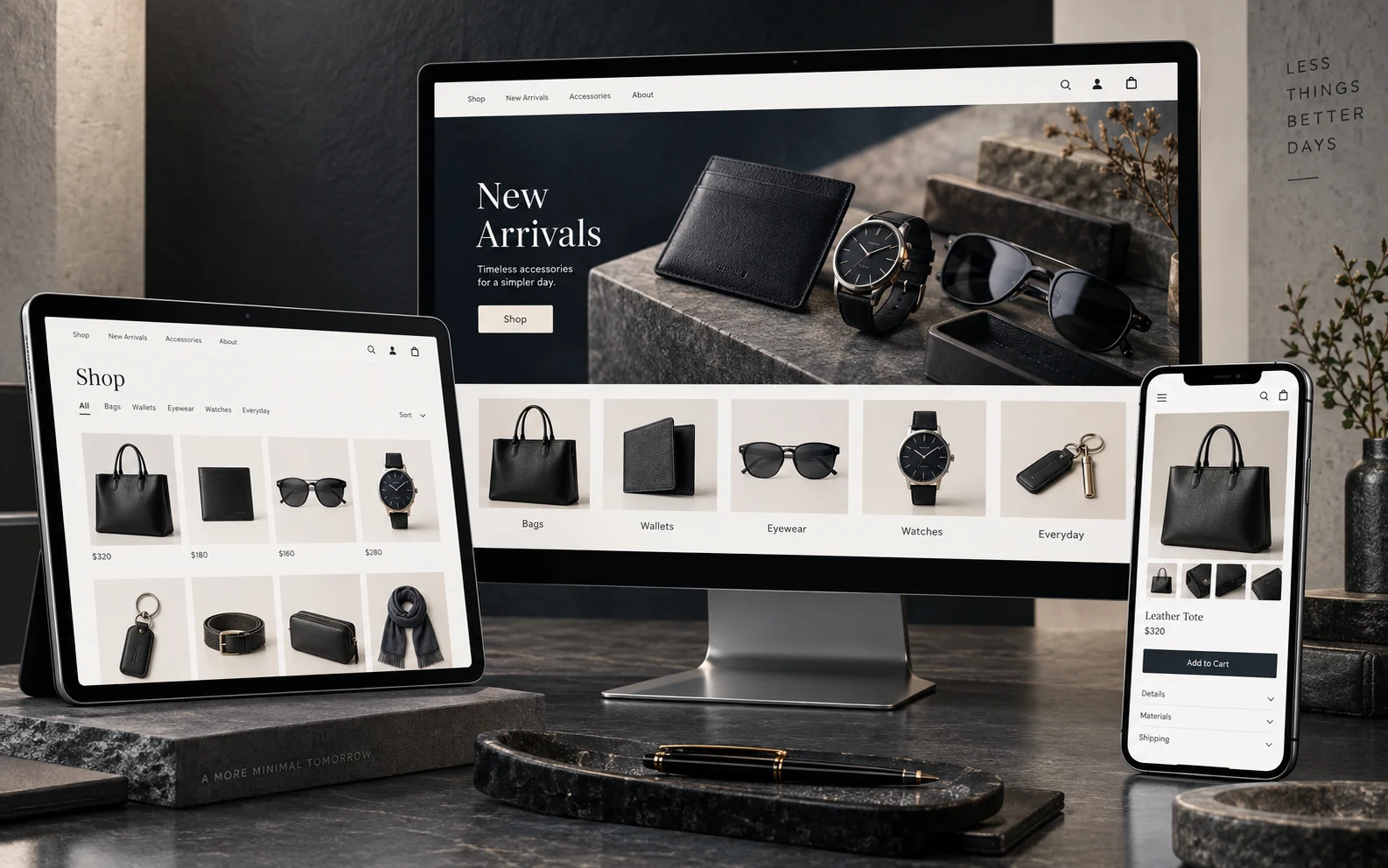 Responsive ecommerce storefront experience